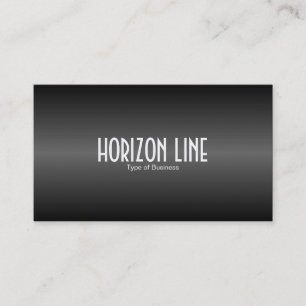 Carte De Visite Ligne Horizon - Noir et gris