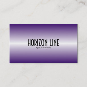 Carte De Visite Ligne Horizon - Violet