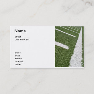 Carte De Visite Lignes blanches du football