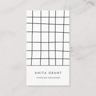 Carte De Visite Lignes de grille merveilleuses
