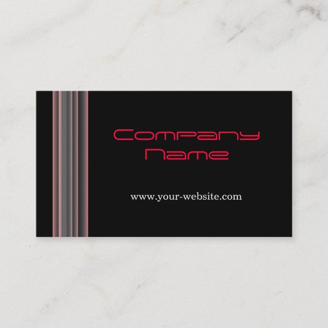 Carte De Visite Lignes rouges (Devant)