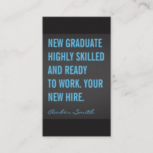 Carte De Visite Lignes textuelles de devis en gras