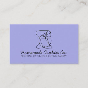 Carte De Visite Lilac Cuisinière de boulangerie maison unique