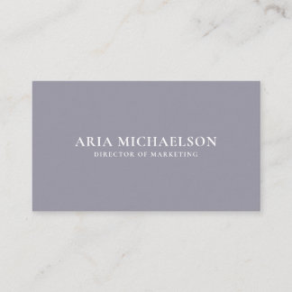 Carte De Visite Lilac et blanc classique et minimal