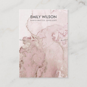 CARTE DE VISITE LILAC MAUVE PINK AGATE MARBRE ÉCRAN DE LACE