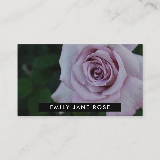 Carte De Visite Lilac Rose, fleuriste (Devant)