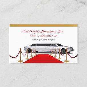 Carte de visite limousine blanche