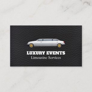 Carte De Visite Limousine de luxe Cuir
