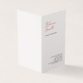 Carte De Visite Lin Moderne Minimaliste Professionnel Calligraphie