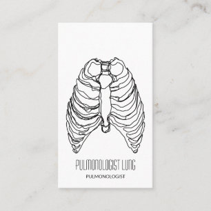 Carte De Visite Line Lung pulmonologue docteur