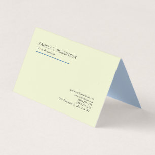 Carte De Visite Linge de Luxe Pastel Classique Simple Professionne