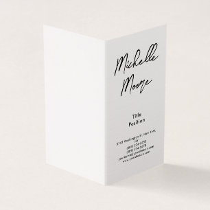 Carte De Visite Linge de qualité supérieure noir et blanc minimali