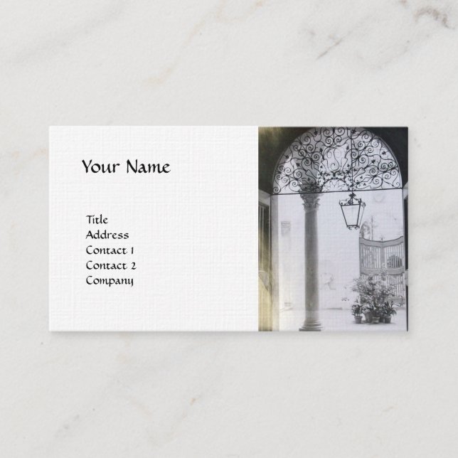 Carte De Visite Linge INTÉRIEUR ARCHITECTURAL (Devant)