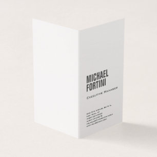 Carte De Visite Linge minimaliste moderne gras