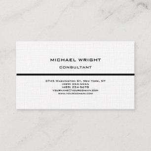 Carte De Visite Linge Moderne Plain Simple Attractif Minimaliste