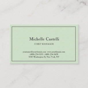 Carte De Visite Linge Premium Professionnel Unique Classique Paste