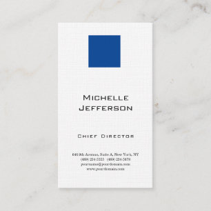 Carte De Visite Linge professionnel bleu moderne blanc