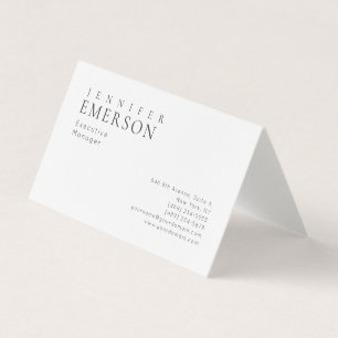 Carte De Visite Linge professionnel minimaliste moderne uni