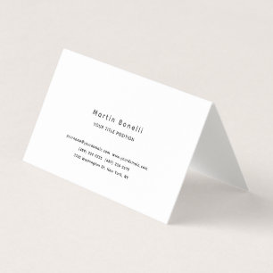 Carte De Visite Linge Unique Classique Simple Noir Blanc