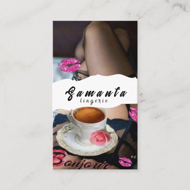 Carte de visite lingerie (Devant)