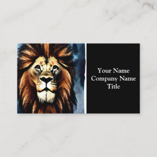 Carte De Visite Lion d'Afrique sauvage d'Artsy