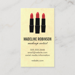 Carte De Visite Lipstick / Artiste maquillage