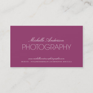 CARTE DE VISITE LISSE DE PHOTOGRAPHIE DU