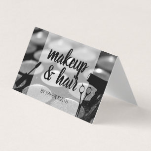 Carte De Visite Liste des cheveux Artiste de maquillage