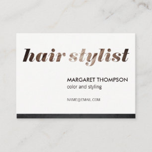 Carte De Visite Liste des cheveux / Salon