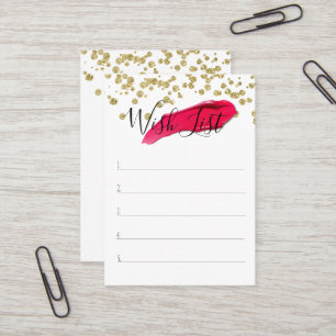 Carte De Visite Liste d'objectifs de client - Lipsense