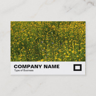 Carte De Visite Lit de marguerites jaunes