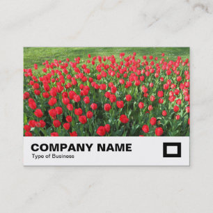 Carte De Visite Lit des Tulipes rouges 01