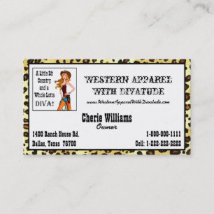 Carte De Visite Little Bit Country et toute une Lotta DIVA!