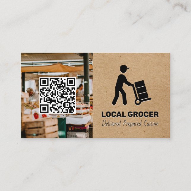 Carte De Visite Livraison alimentaire | Marché des agriculteurs |  (Devant)