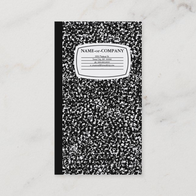 Carte De Visite livre de composition (Devant)