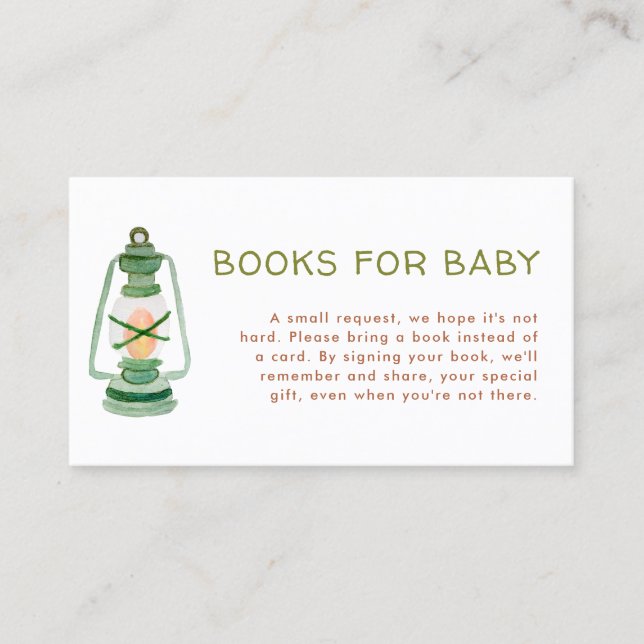 Carte De Visite Livres Baby showers pour bébé (Devant)