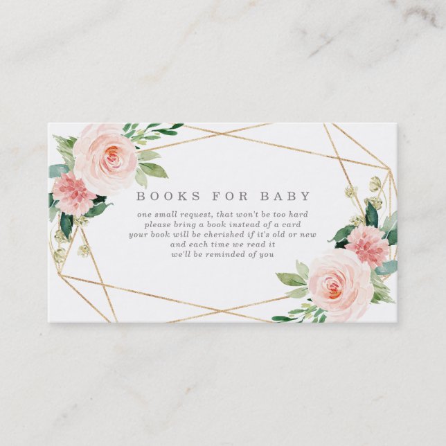 Carte De Visite Livres de romance du printemps géométrique pour ca (Devant)