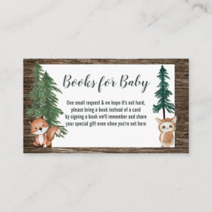 Carte De Visite Livres Pour Les Animaux De Bois De Foyer Pour Enfa