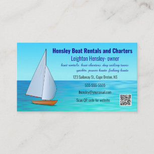 Carte De Visite Location de bateaux et chartes modifiables