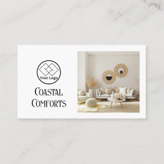 Carte De Visite Location Maison de vacances moderne| Code QR perso