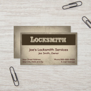 Carte de visite Locksmith
