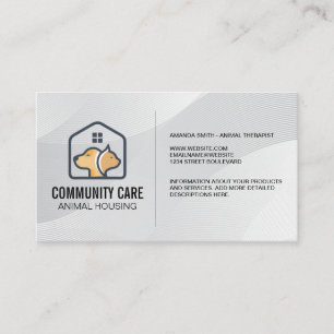 Carte De Visite Logement pour la protection des animaux   Logo du 