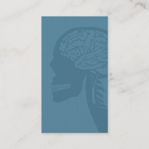 Carte De Visite logicskull bleu