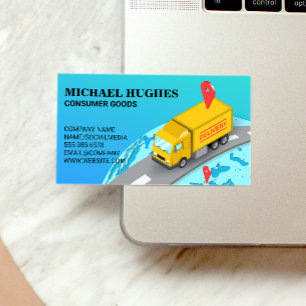 Carte De Visite Logistique   Camion de livraison World Wide World