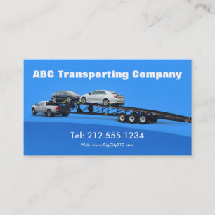 Carte De Visite Logistique de transport de voiture automatique de