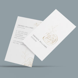 Carte De Visite Logo Abstrait minimal Gold Designer