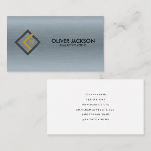 Carte De Visite Logo   Agent immobilier   Construction
