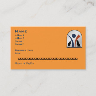 Carte De Visite Logo animal vétérinaire fait sur commande avec le