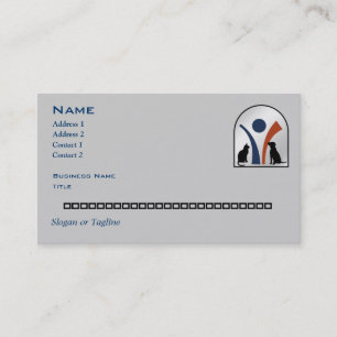 Carte De Visite Logo animal vétérinaire personnalisé par coutum