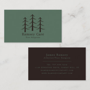 Carte De Visite Logo Arbre - Arbre Chirurgien - Arboriste